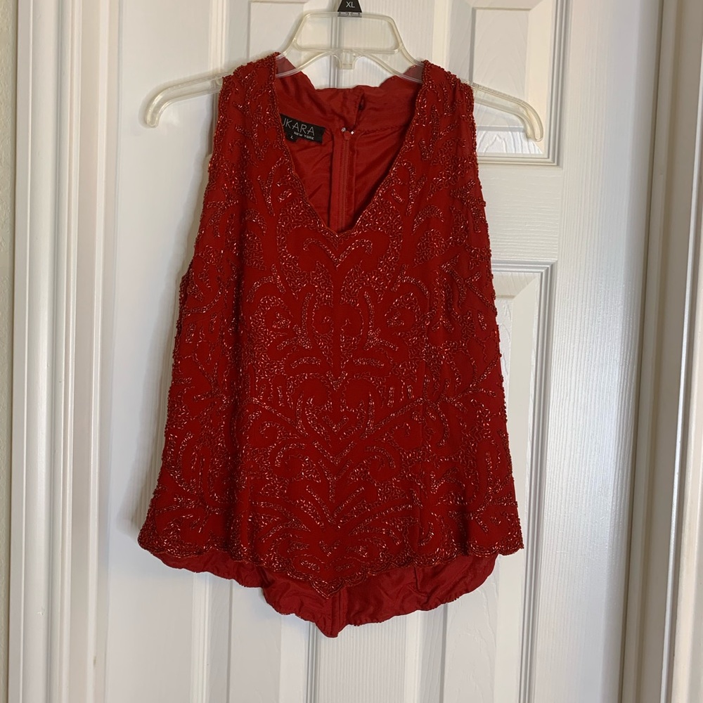 🔥Hot Sale🔥Woman Beaded Sequins Top. Size L
